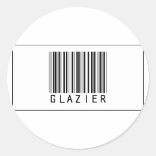 Adesivo Redondo Barcode Glazier