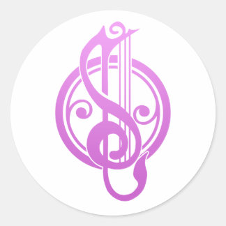 Adesivo Redondo Bard Song Weaver DnD