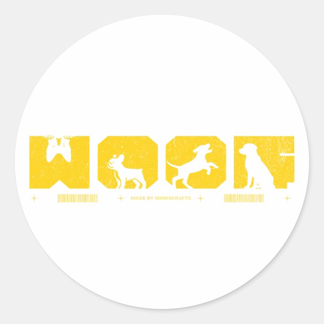 Adesivo Redondo Barking Good Style for Canine Lovers (Frente)