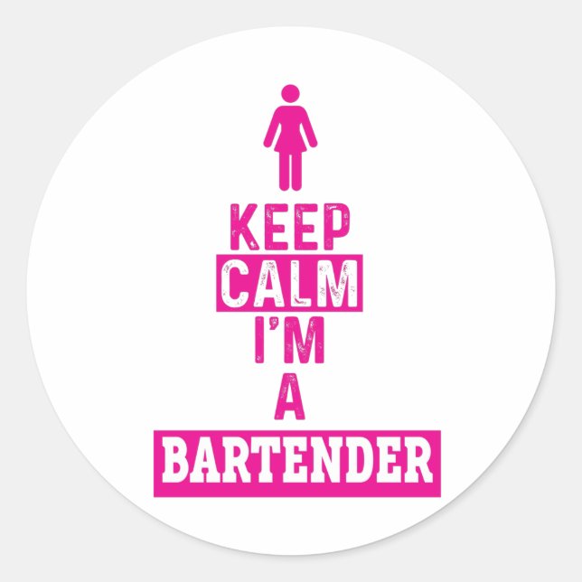 Adesivo Redondo Barman (Frente)