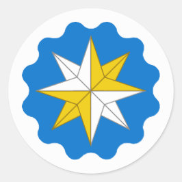 Adesivo Redondo Barônia de Crachá da Populace Forte