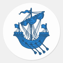 Adesivo Redondo Barônia de Crachá da Populace Ildhafn