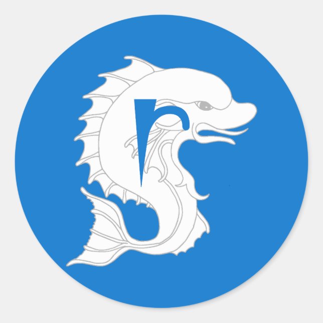 Adesivo Redondo Barônia de Crachá da Populace Ruantallan (Frente)