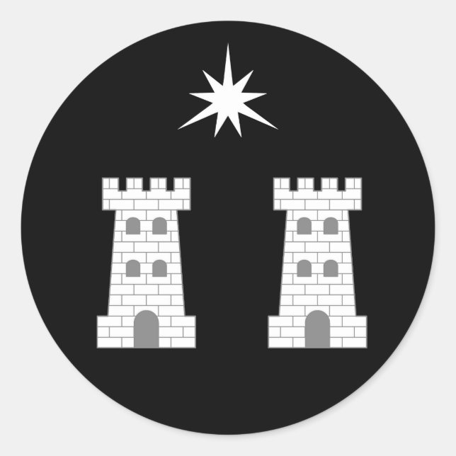 Adesivo Redondo Barônia de Crachá de Stargate Populace (Frente)