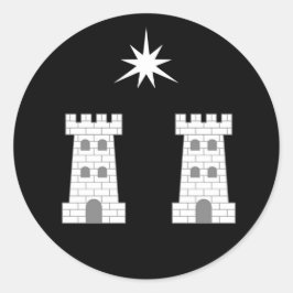 Adesivo Redondo Barônia de Crachá de Stargate Populace