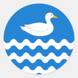 Adesivo Redondo Baronia de Um Crachá da População de Dubhaigeainn