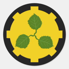 Adesivo Redondo Barônia do Crachá Clássico da População Caerthe Ro