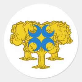 Adesivo Redondo Baronia do Crachá Clássico de Gyldenholt Populace