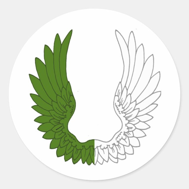 Adesivo Redondo Barônia do Crachá da População de Pedra Sagrada (Frente)