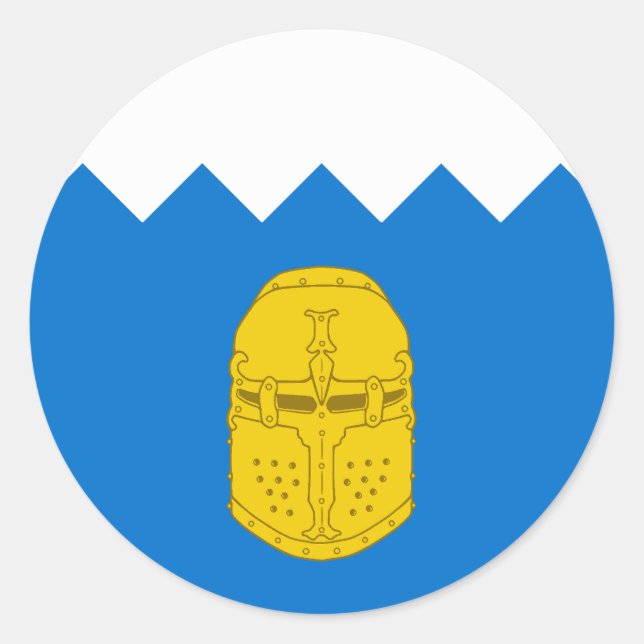 Adesivo Redondo Baronia do Crachá Populacional de Bronzehelm (Frente)