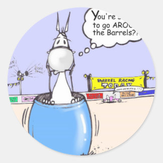 Adesivo Redondo Barrel Racer