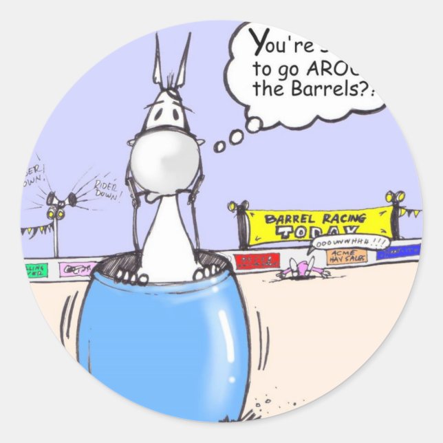 Adesivo Redondo Barrel Racer (Frente)
