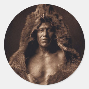 Adesivo Redondo Barriga dos ursos - vintage