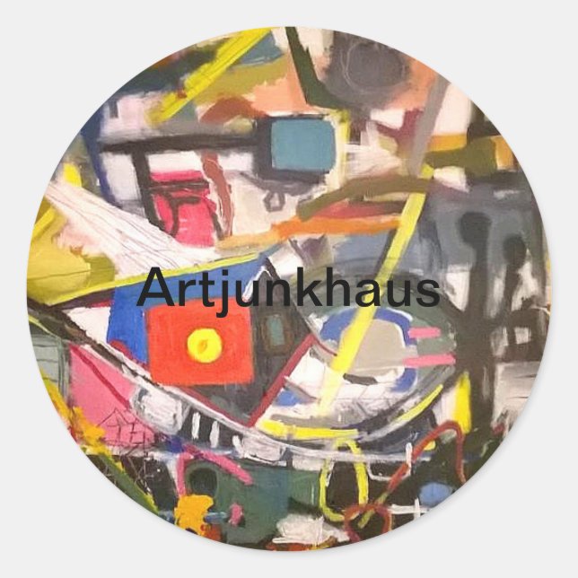 Adesivo Redondo Barton Primavera Austin Texas Hankamer Artjunkhaus (Frente)