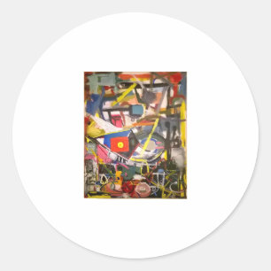 Adesivo Redondo Barton Primavera Jeff Hankamer Artjunkhaus