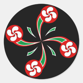 Adesivo Redondo Basco Cross Sticker