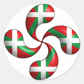 Adesivo Redondo Basco Cross Sticker