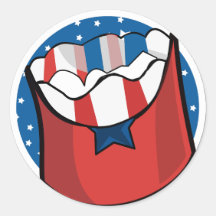 Base Azul com Estrelas Brancas e Comida Vermelha