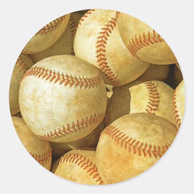 Adesivo Redondo Baseball (Frente)