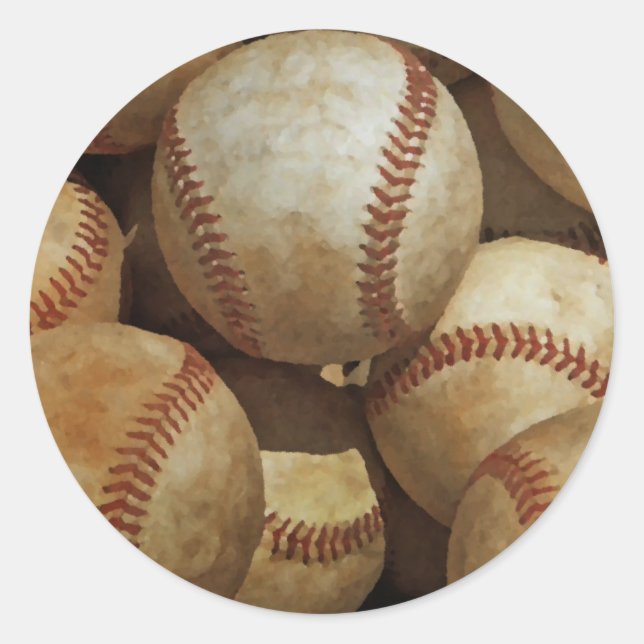 Adesivo Redondo Baseball (Frente)