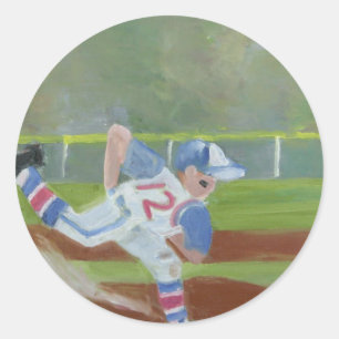 Adesivo Redondo Baseball-by-the-Bay