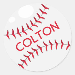 Adesivo Redondo Baseball Classic Round Sticker