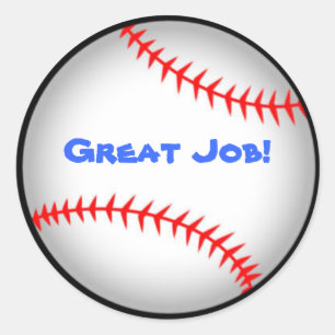 Adesivo Redondo Baseball Classic Round Sticker