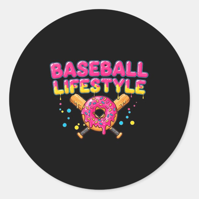 Adesivo Redondo Baseball Lifestyle 101 Apparel Youth Drip Baseball (Frente)