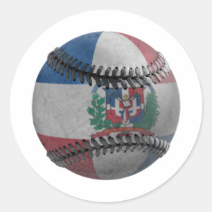 Adesivo Redondo Baseball na República Dominicana