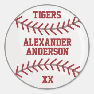 Adesivo Redondo Baseball Personalizar 