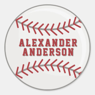 Adesivo Redondo Baseball Personalizar 