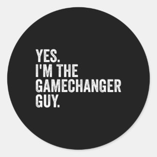 Adesivo Redondo Baseball Sim Sou A Cara Gamechanger