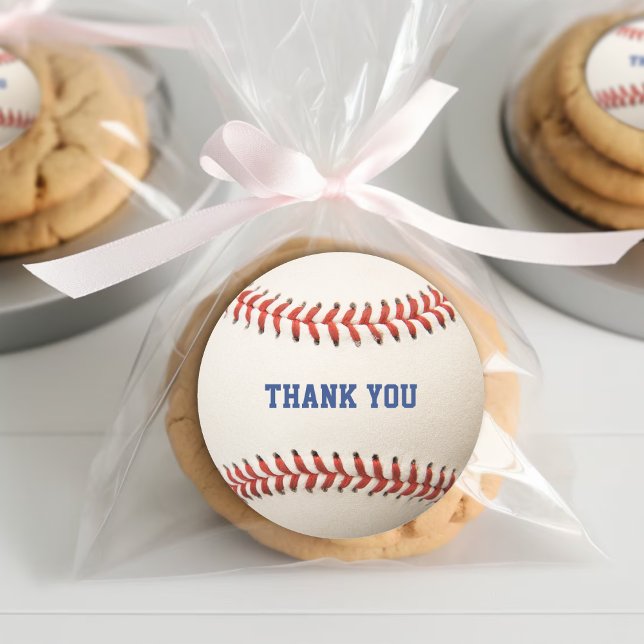 Adesivo Redondo Baseball Sofball Sport Obrigado (Baseball Softball Sport Thank You Classic Round Sticker
)