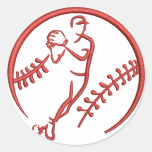 Adesivo Redondo basebol