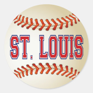 ADESIVO REDONDO BASEBOL DE ST LOUIS