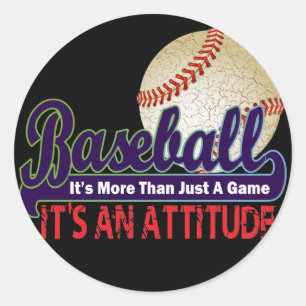 Adesivo Redondo BASEBOL - é MAIS DO QUE APENAS UM JOGO