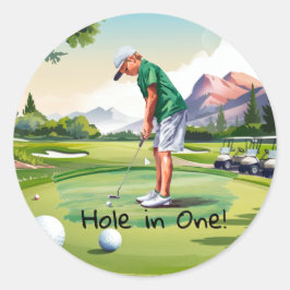 Adesivo Redondo Bash de Aniversário no Verde