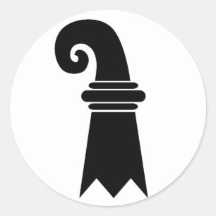 Adesivo Redondo Basileia, bandeira da suiça