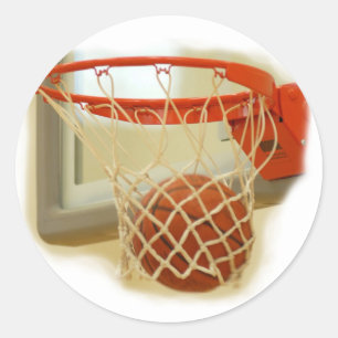 Adesivo Redondo Basquete