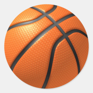 Adesivo Redondo Basquete