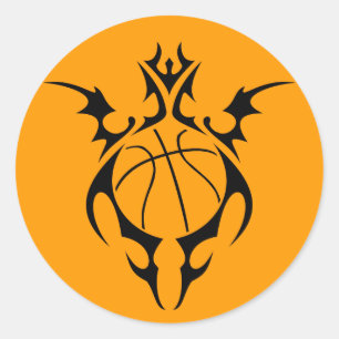 Adesivo Redondo basquete.