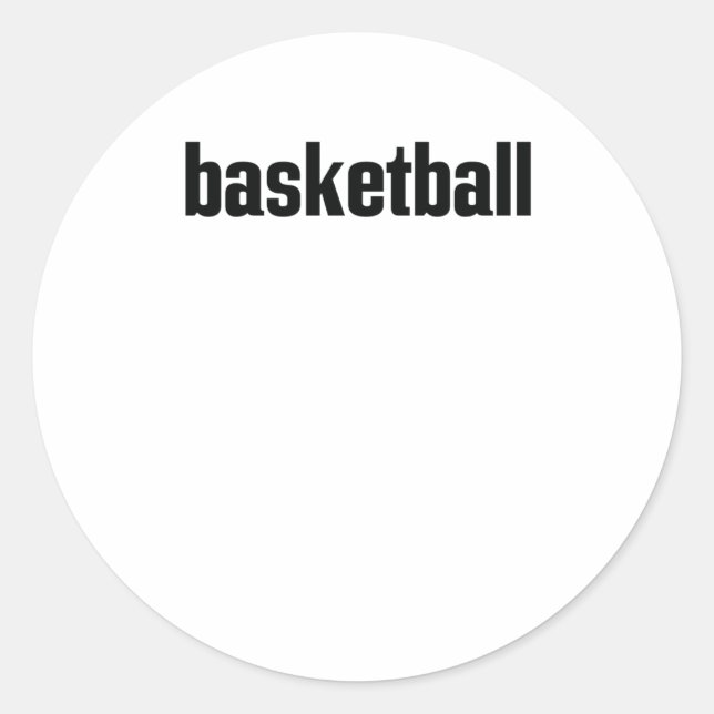 Adesivo Redondo Basquete (Frente)