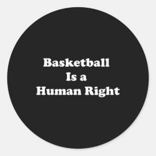 Adesivo Redondo Basquete é Chiffon de Direitos Humanos