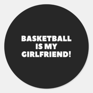 Adesivo Redondo Basquete É Minha Cesta De Presente De Basquete De