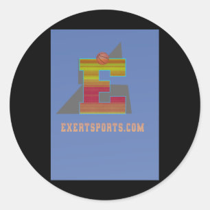 Adesivo Redondo Basquete Merch E Basquete
