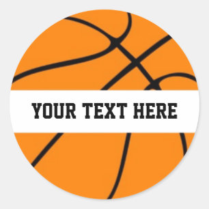 Adesivo Redondo Basquete Personalizado