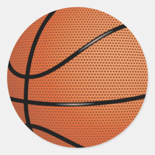 Adesivo Redondo Basquetebol