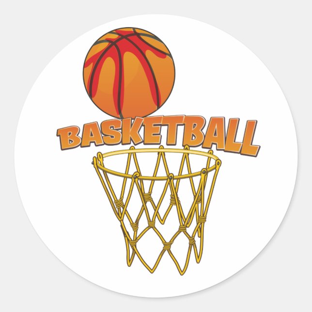 Adesivo Redondo Basquetebol (Frente)