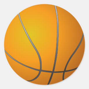Adesivo Redondo Basquetebol
