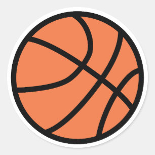 Adesivo Redondo Basquetebol
